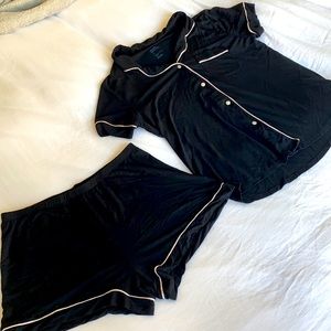 Stars Above Black & White Pajama Set